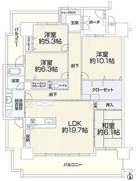 【間取図】間取図です。