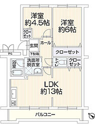 間取図画像 2LDK