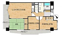 エクレール徳力 3LDKの間取図画像
