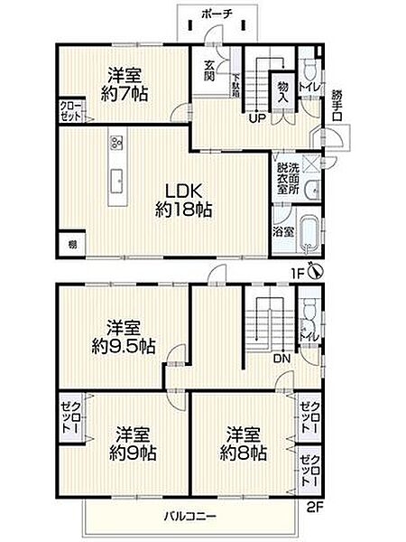 間取りを拡大表示