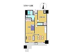 サーパス北本町 2LDKの間取図画像