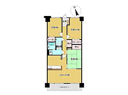 サントノーレ北御座 3LDKの間取図画像