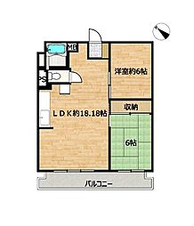 高宮マンション 2LDKの間取図画像