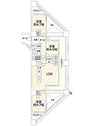 JGM空港通り 3LDKの間取図画像