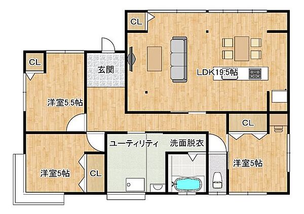 間取りを拡大表示