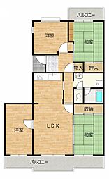 鴨池ニュータウンサンハイツ第313号棟 4LDKの間取図画像