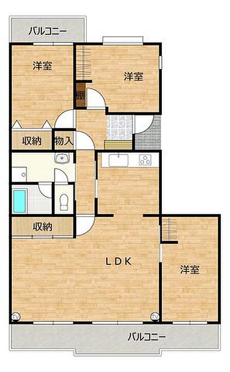 リフォーム予定図面です。リビングと和室を繋げて、広めのLDKを作ります。