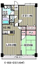 アウラ10(E-058)  ｜ 千葉県市川市行徳駅前3丁目9-19（賃貸マンション2LDK・4階・57.10㎡） その2