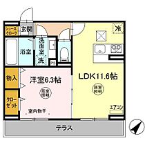 メゾンマグノリア徳住II  ｜ 千葉県市川市湊新田2丁目3-17（賃貸アパート1LDK・1階・43.36㎡） その2