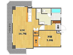 前田マンション  ｜ 兵庫県伊丹市荻野3丁目（賃貸マンション1LDK・4階・49.58㎡） その2