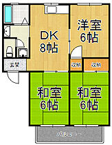 兵庫県宝塚市中山寺1丁目（賃貸アパート3DK・1階・55.00㎡） その2