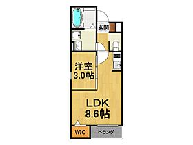 兵庫県宝塚市清荒神3丁目（賃貸アパート1LDK・2階・29.25㎡） その2