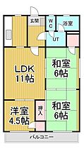 兵庫県宝塚市中筋7丁目（賃貸マンション3LDK・1階・62.37㎡） その2