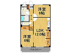 インペリアル中田  ｜ 兵庫県宝塚市山本丸橋4丁目（賃貸マンション2LDK・1階・56.51㎡） その2