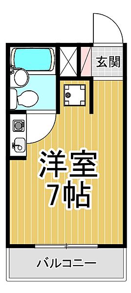 兵庫県西宮市上鳴尾町(賃貸マンション1R・1階・18.00㎡)の写真 その2
