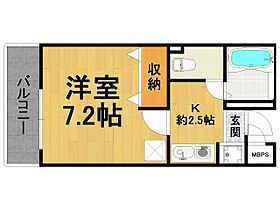 兵庫県西宮市丸橋町（賃貸マンション1K・2階・22.26㎡） その2