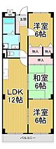 兵庫県西宮市豊楽町（賃貸マンション3LDK・3階・65.00㎡） その2