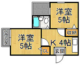 セレーノ門戸  ｜ 兵庫県西宮市門戸荘（賃貸マンション2K・3階・24.09㎡） その2