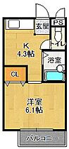 エトワール夙川  ｜ 兵庫県西宮市郷免町（賃貸アパート1K・2階・23.77㎡） その2