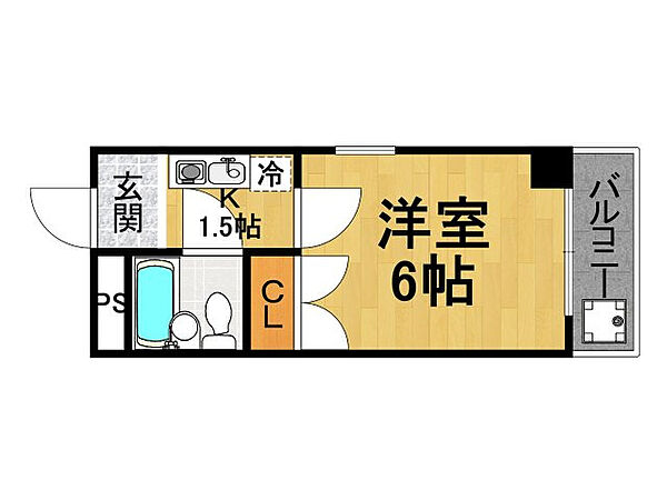 アーバン上甲子園 ｜兵庫県西宮市上甲子園4丁目(賃貸マンション1K・1階・17.00㎡)の写真 その2