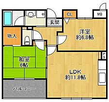 兵庫県宝塚市平井1丁目（賃貸マンション2LDK・3階・55.09㎡） その2