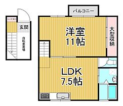 リバーサイドＭ  ｜ 兵庫県尼崎市南七松町2丁目（賃貸アパート1LDK・2階・43.00㎡） その1