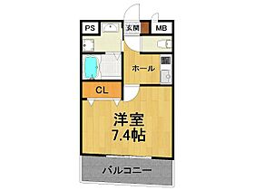 カサ・デローザ  ｜ 兵庫県尼崎市東難波町5丁目（賃貸マンション1K・2階・25.36㎡） その2