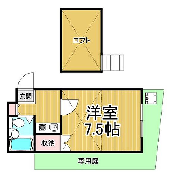 ピュアコーポ尼崎 ｜兵庫県尼崎市長洲中通3丁目(賃貸アパート1K・1階・18.00㎡)の写真 その1