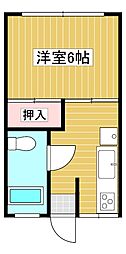 昭銀マンション 1Kの間取図画像