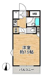 KSH 1Kの間取図画像