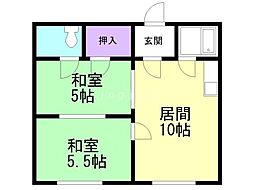 間取図画像 2LDK