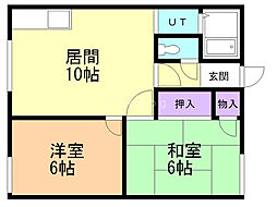 間取図画像 2LDK
