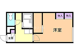 レオパレスサンブリッジ9 1Kの間取図画像