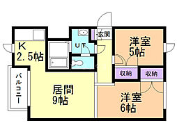 間取図画像 2LDK