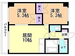 ノースベイ383 2LDKの間取図画像