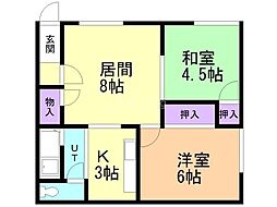 間取図画像 2LDK