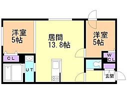 間取図画像 2LDK