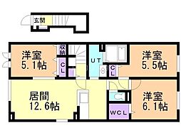 間取図画像 3LDK