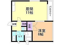 間取図画像 1LDK