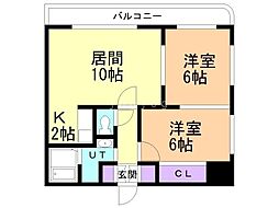 間取図画像 2LDK
