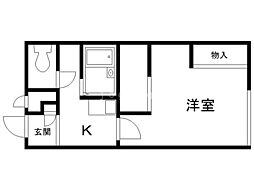間取図画像 1K