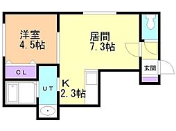 間取図画像 1LDK