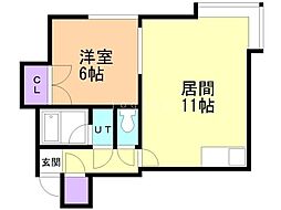ソニア316 1LDKの間取図画像
