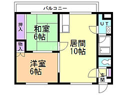 ロックビレッジ23 2LDKの間取図画像