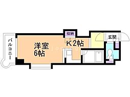 ノースシティ32 1Kの間取図画像