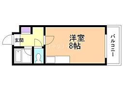 KOYASFIVE ワンルームの間取図画像