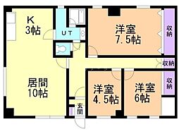 MICHELLE 3LDKの間取図画像