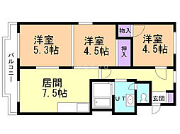 クオリティライフ309 3LDKの間取図画像