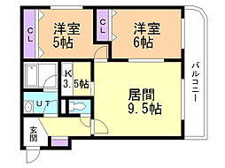 プレシャス23 2LDKの間取図画像