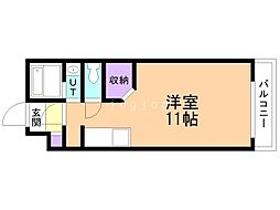アルファレジデンス北22条 ワンルームの間取図画像